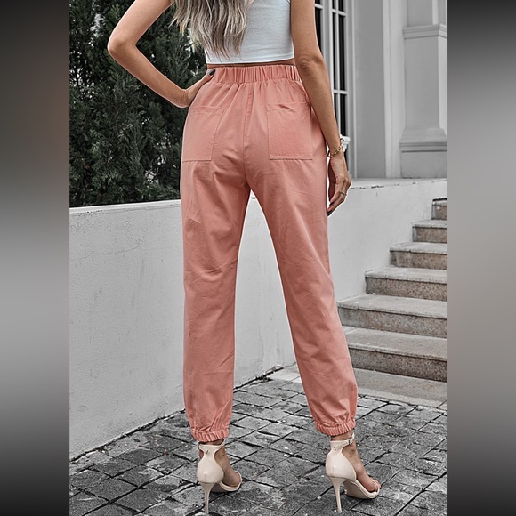 Elastic Waist joggers with pockets - Picture 1 of 5